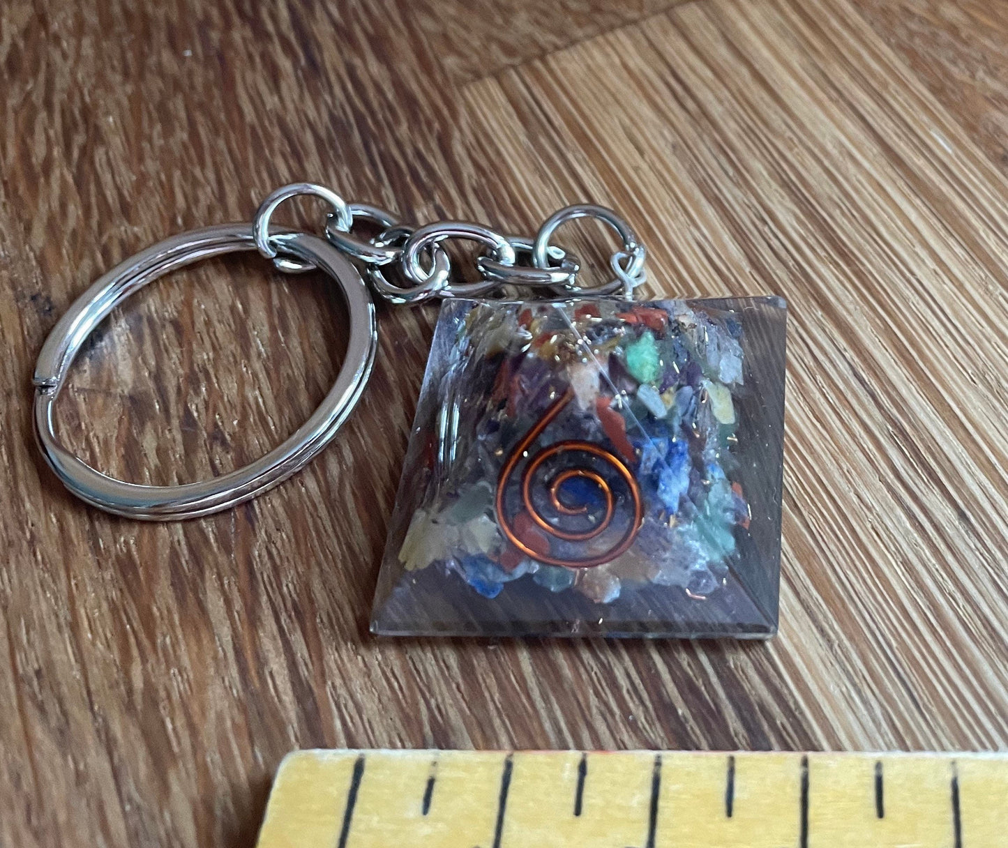 Mini orgonite keyring