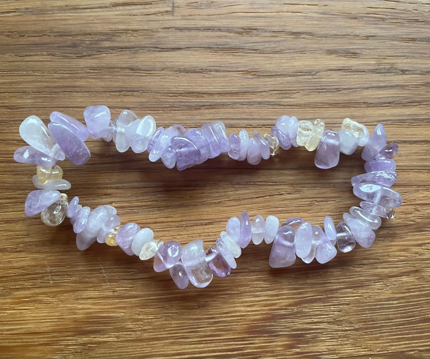 Ametrine chip bracelet