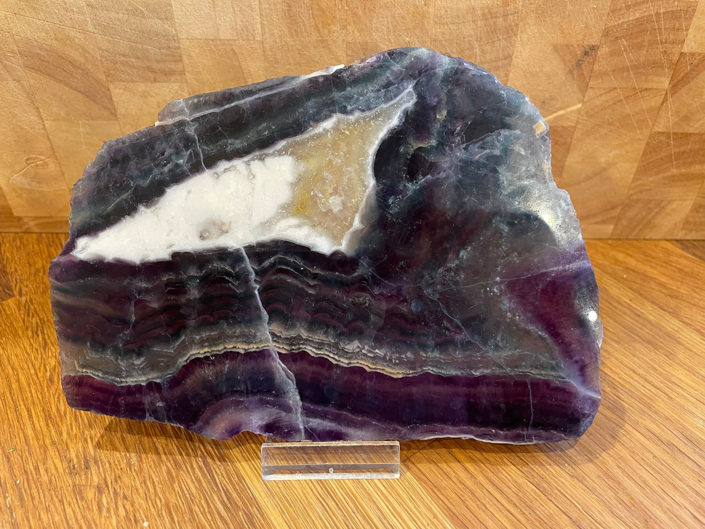 Rainbow fluorite slice - was £41, now £33