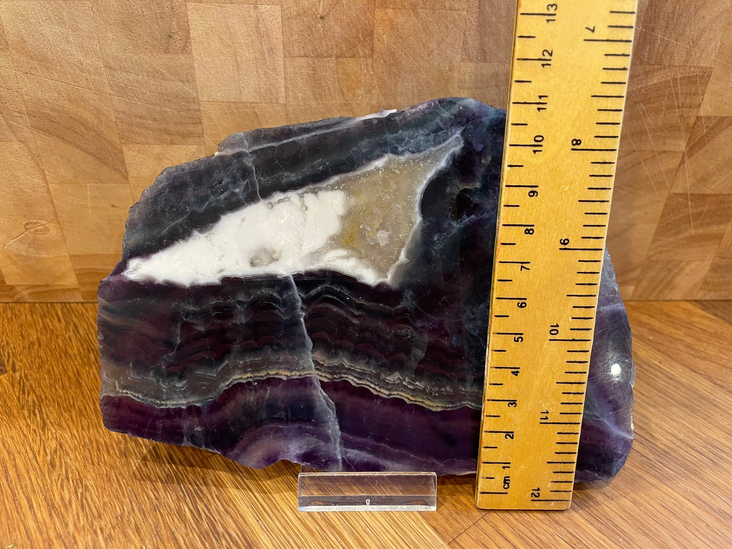 Rainbow fluorite slice - was £41, now £33