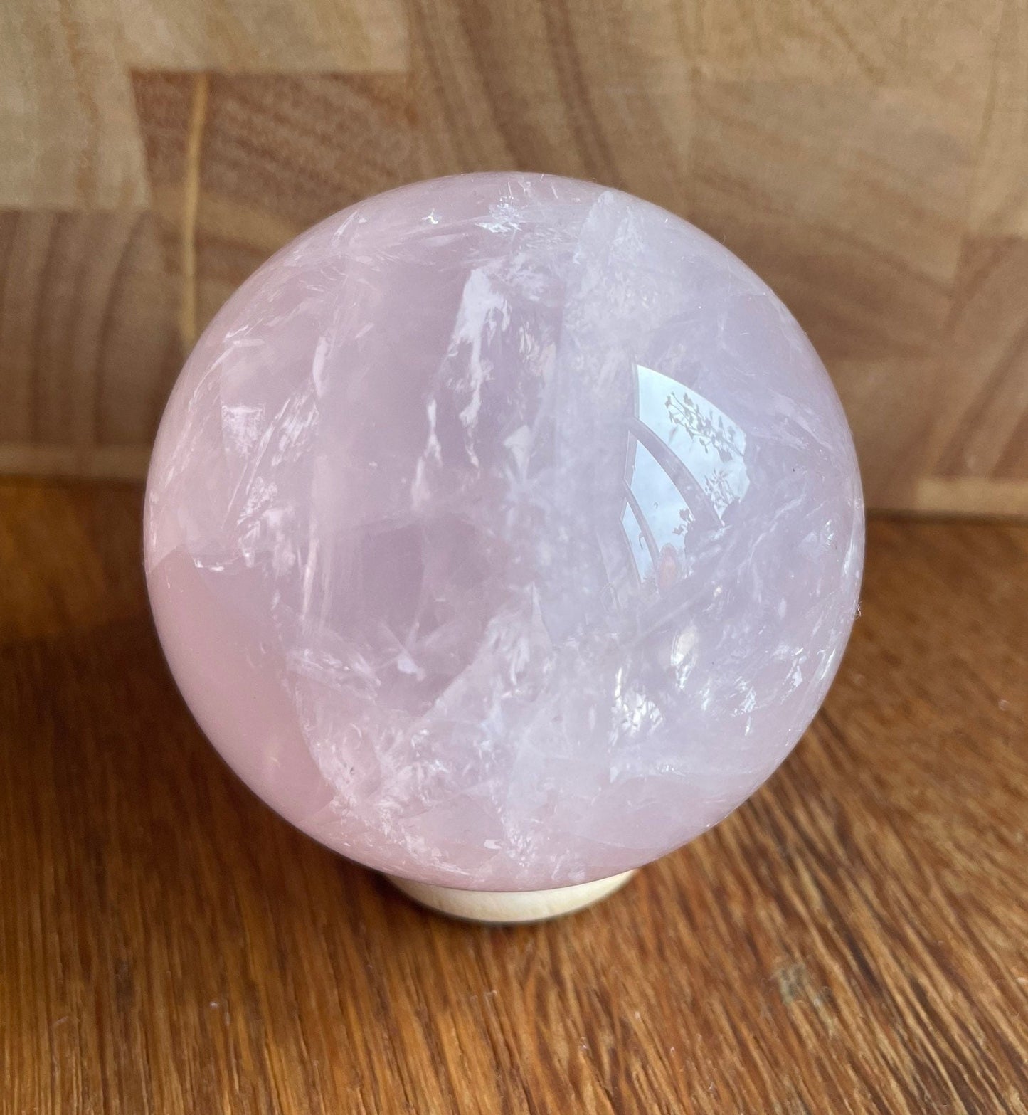 Rose quartz sphere