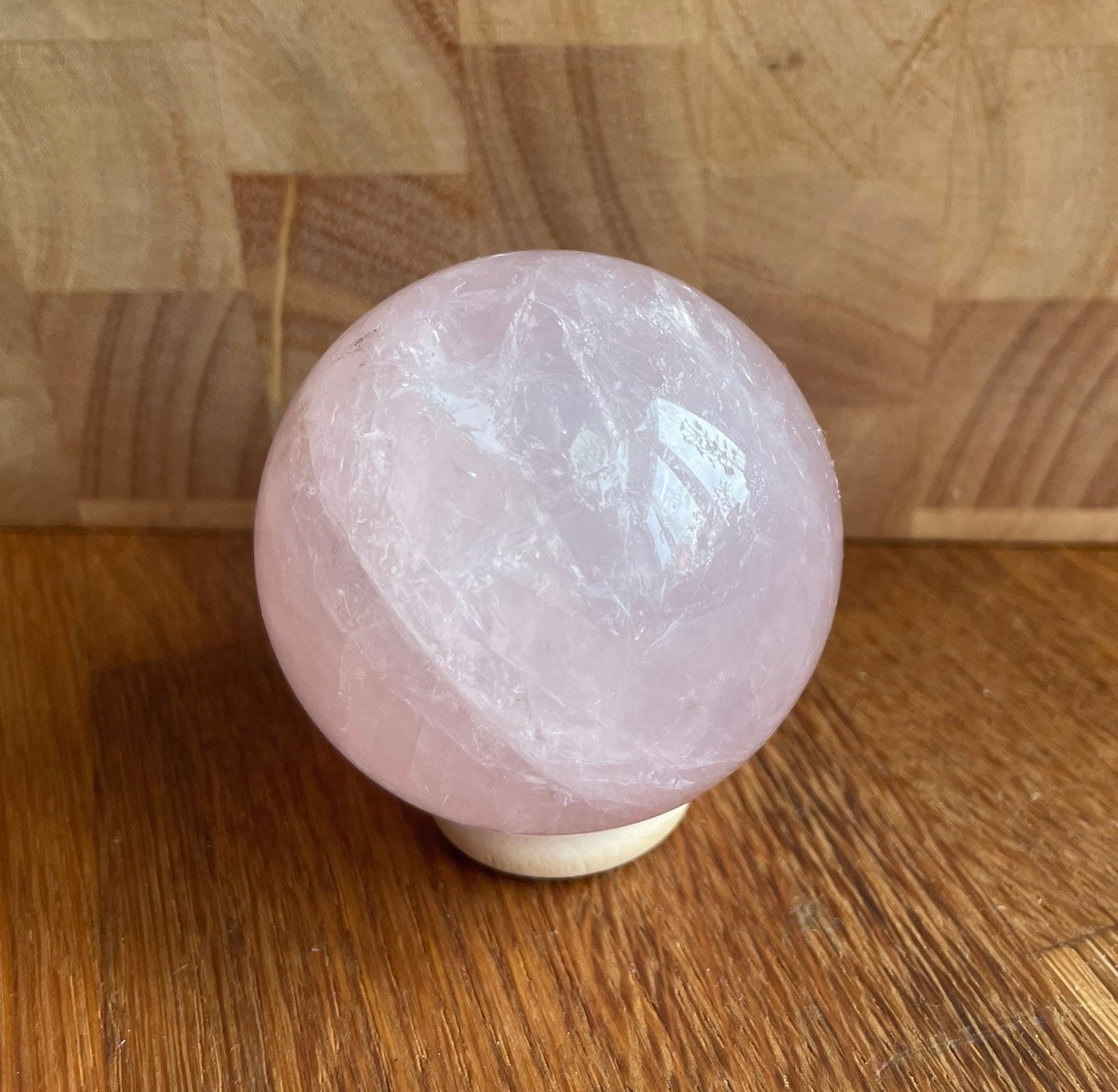 Rose quartz sphere