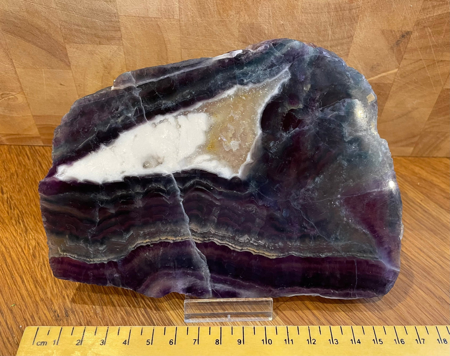 Rainbow fluorite slice - was £41, now £33