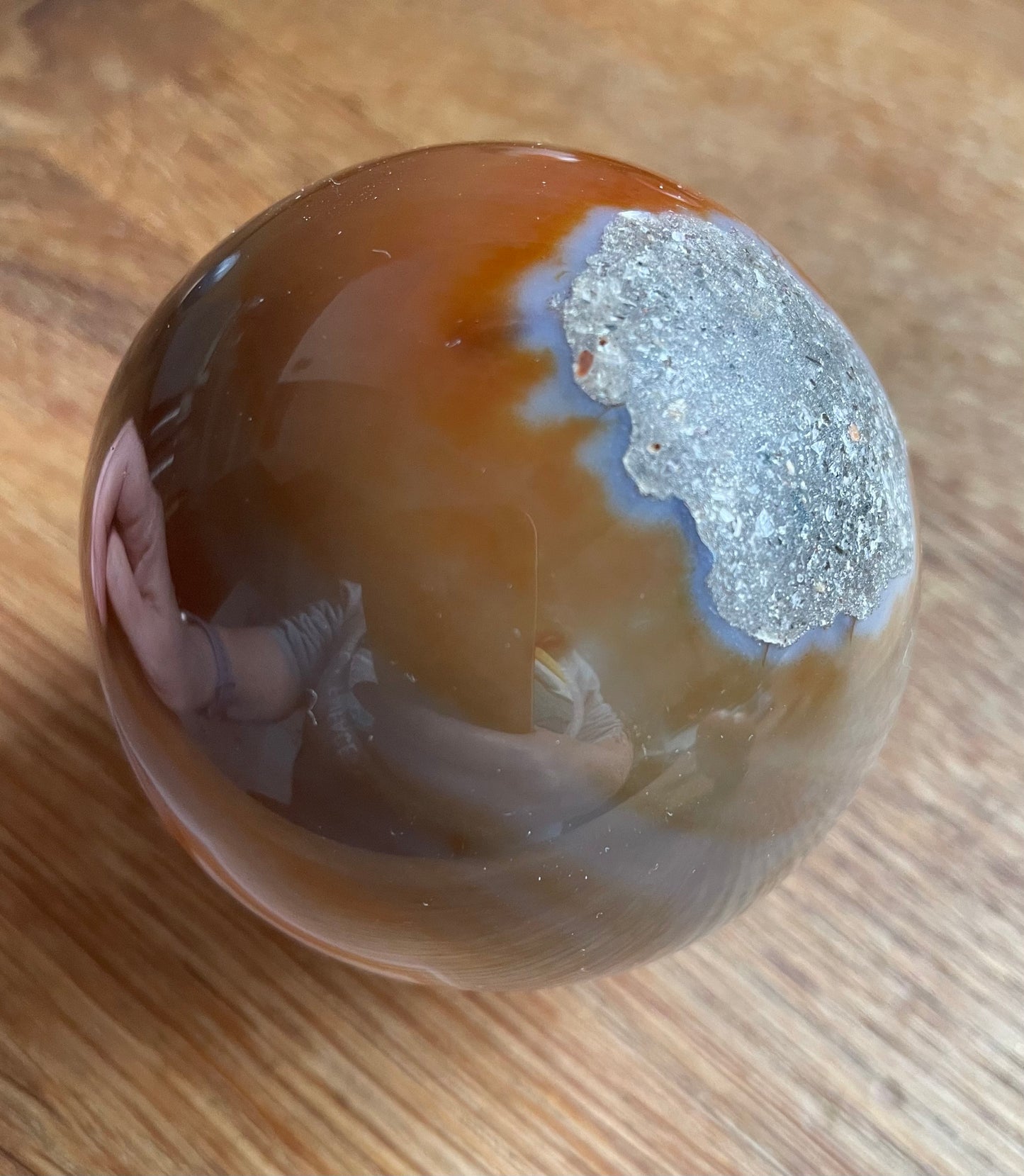 Banded agate sphere