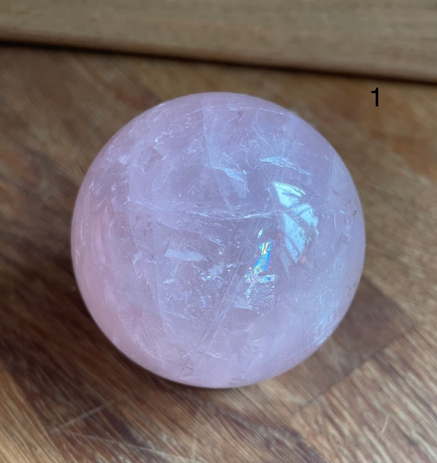 Rose quartz sphere