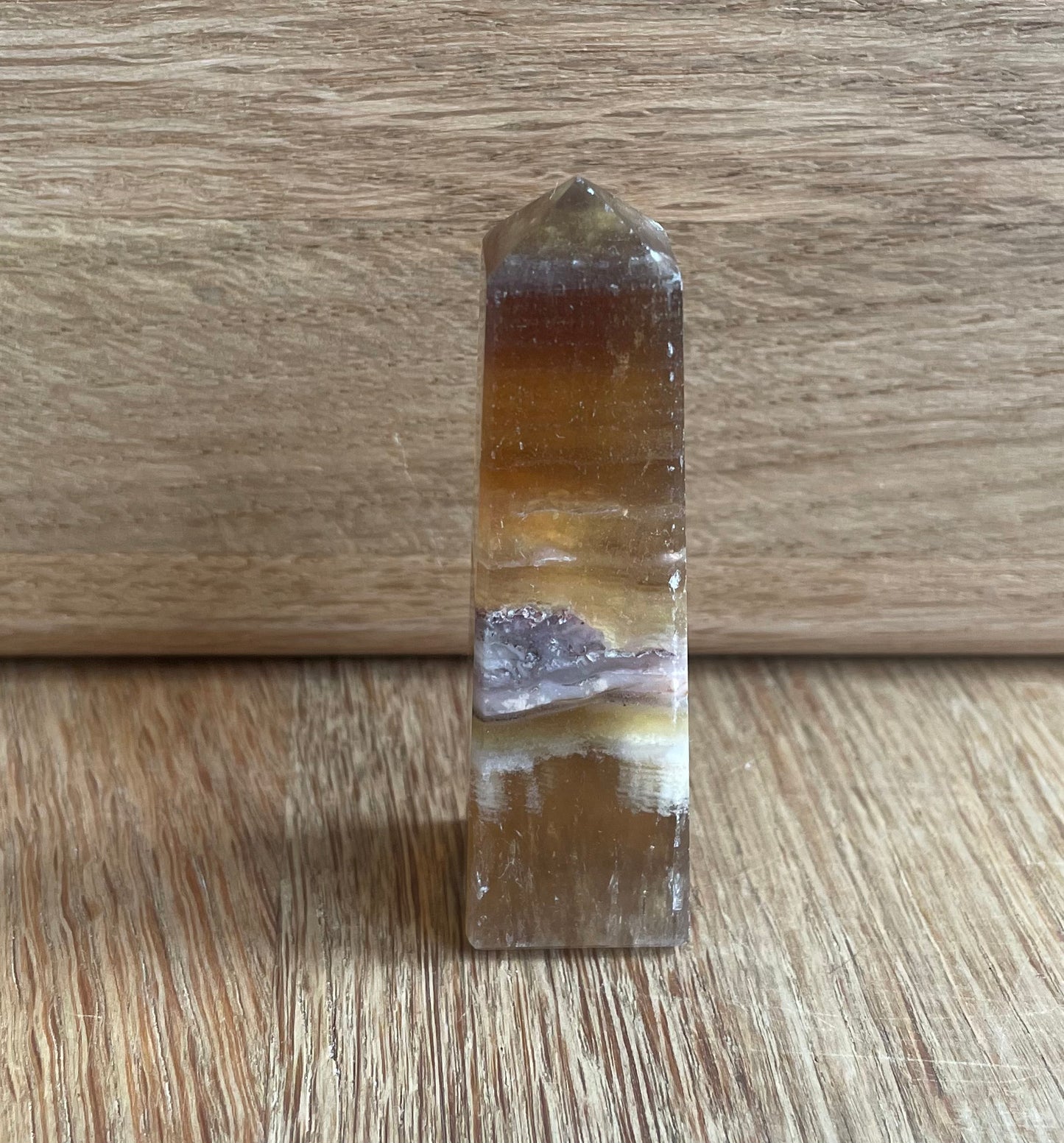 Yellow fluorite point