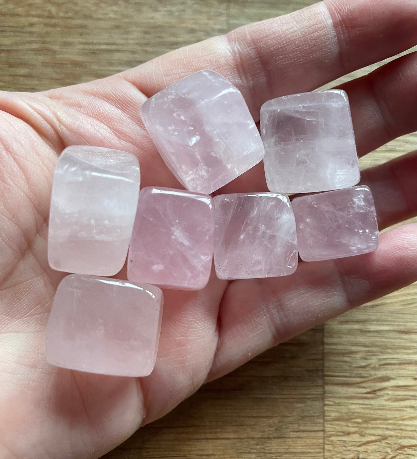 Rose quartz cube