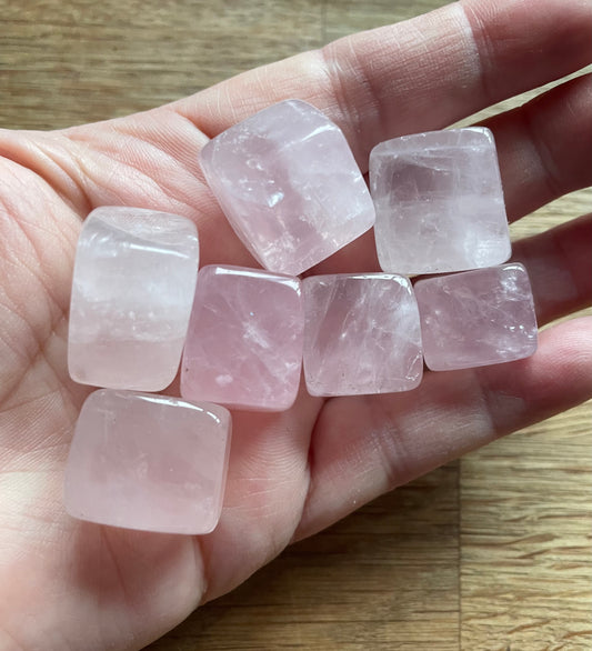 Rose quartz cube