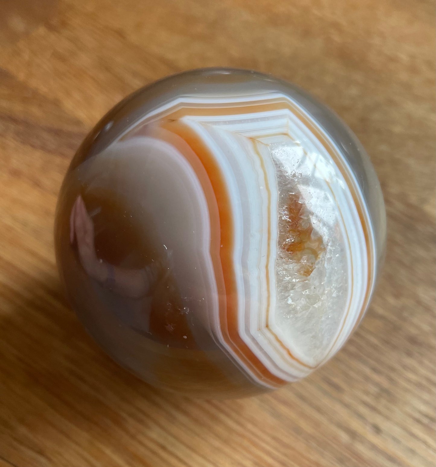 Banded agate sphere