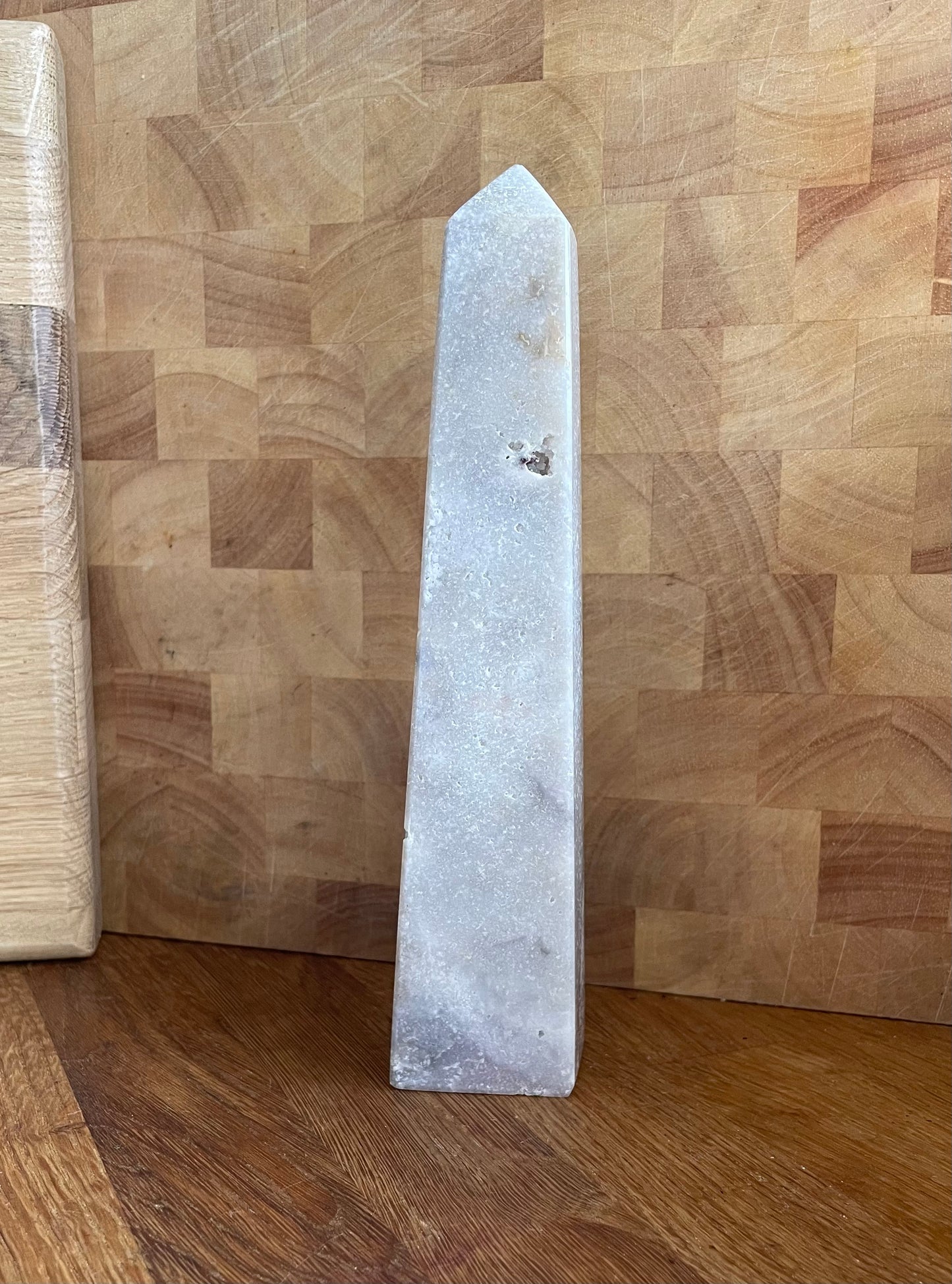 Pink amethyst obelisk