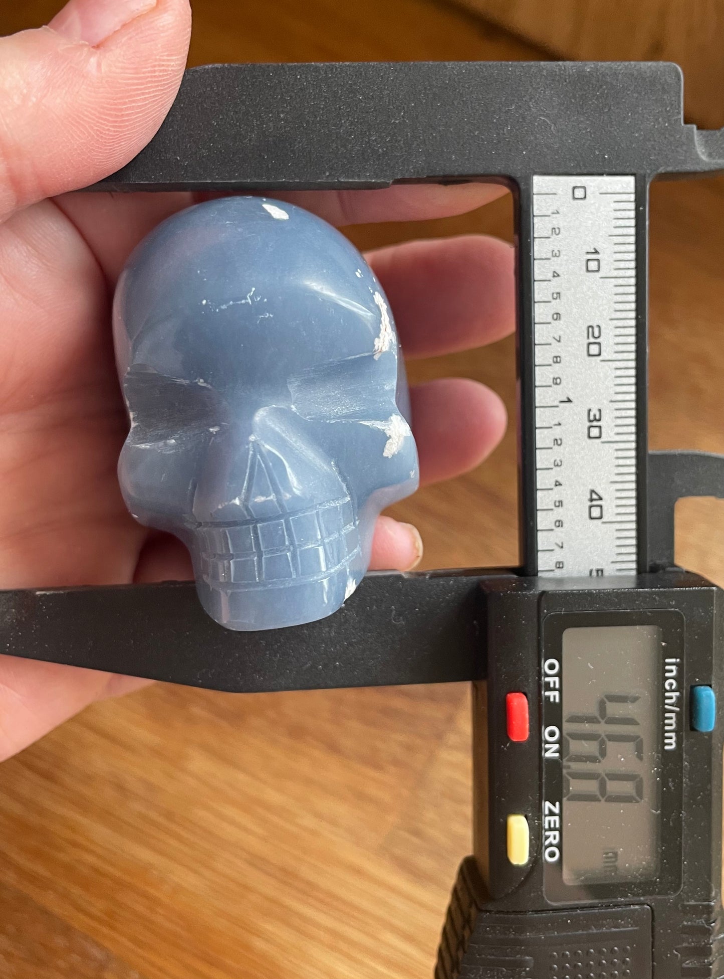 Angelite skull