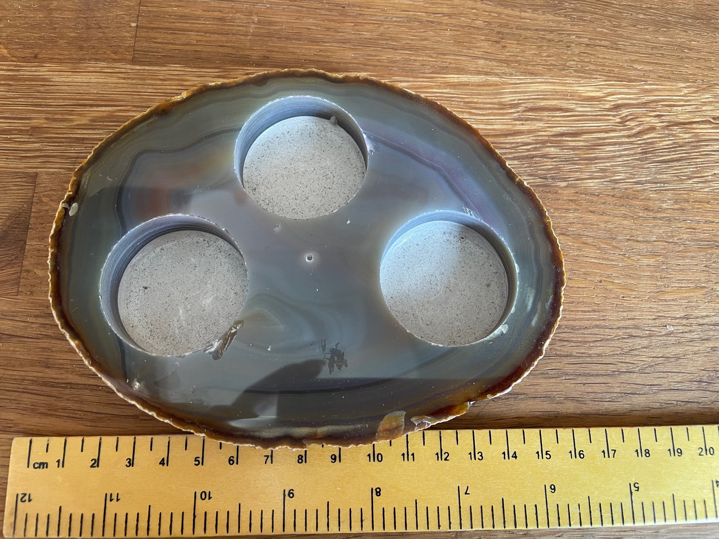 Agate slice tea light holder - was £19.30, now £15