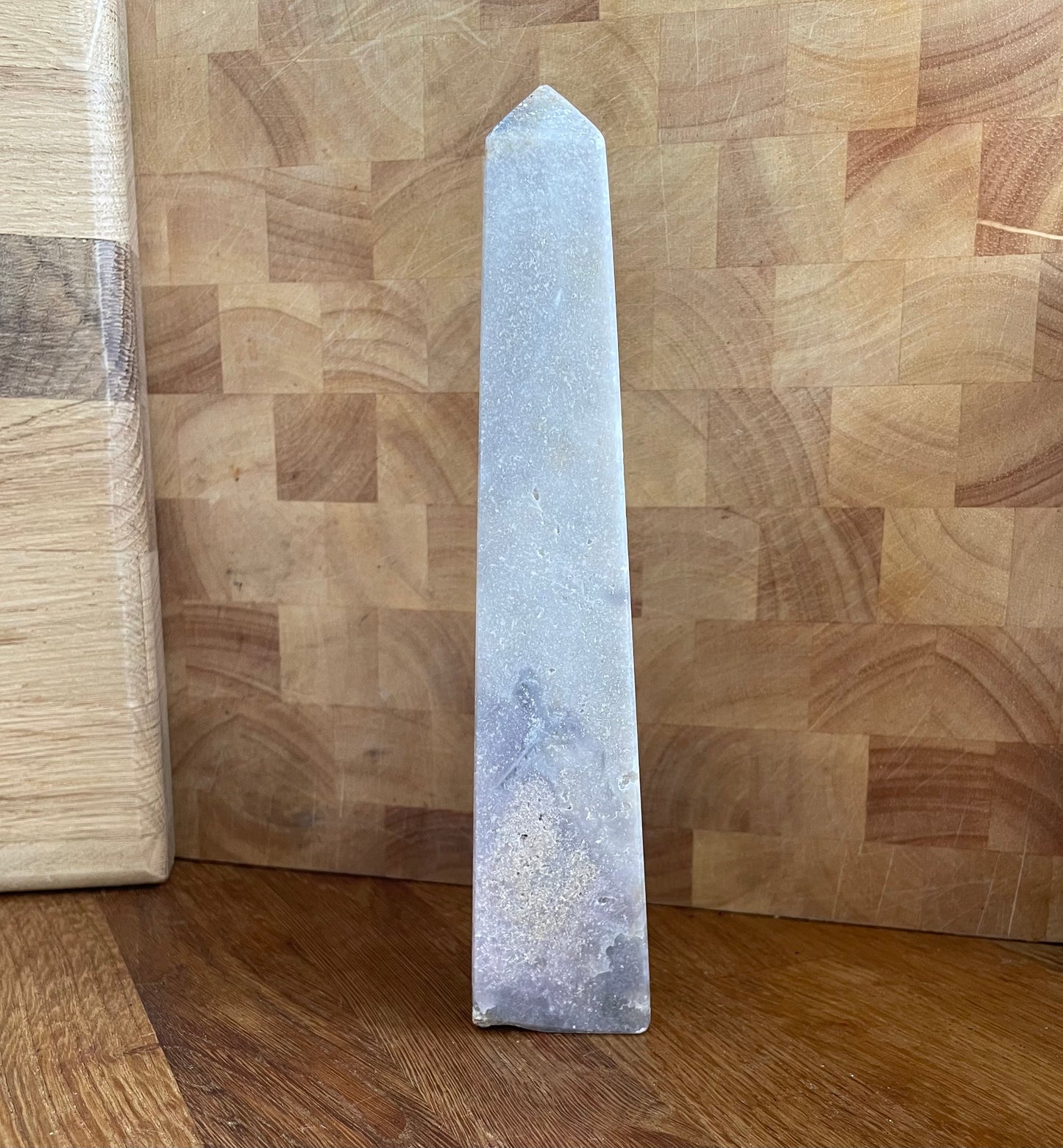 Pink amethyst obelisk