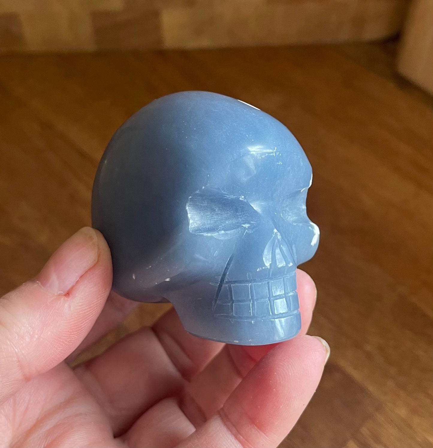 Angelite skull