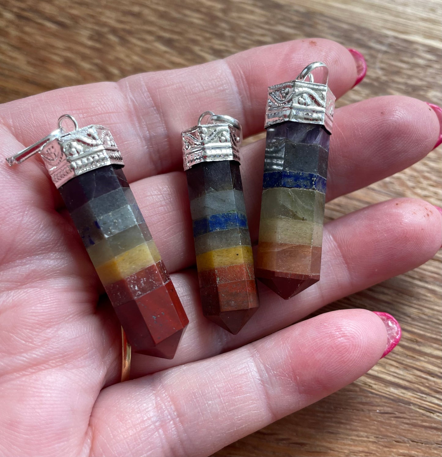 Chakra layer pendant