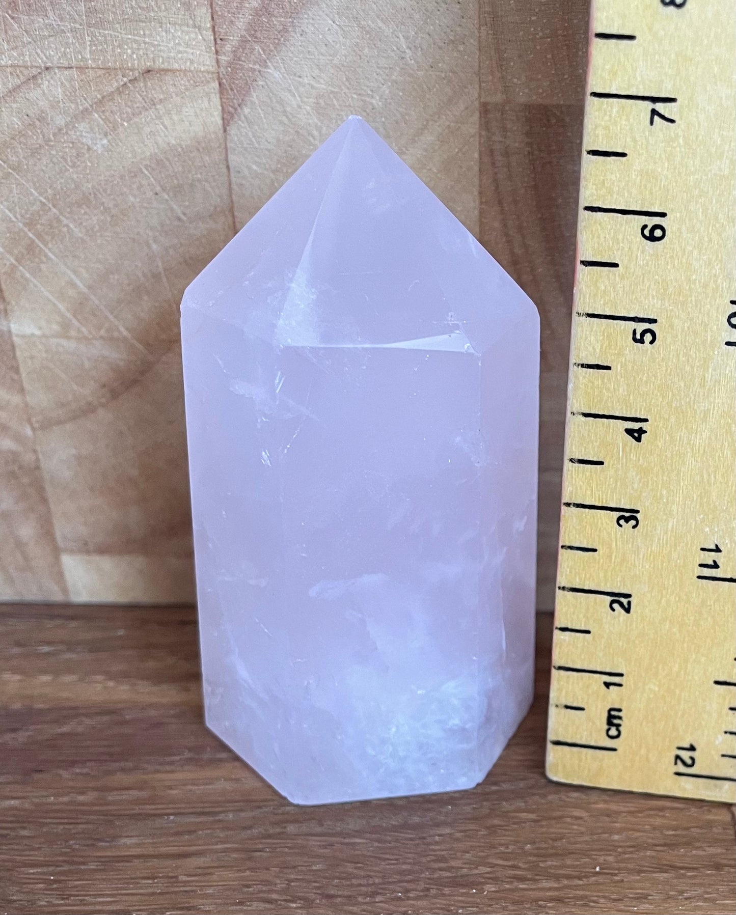 Rose quartz point