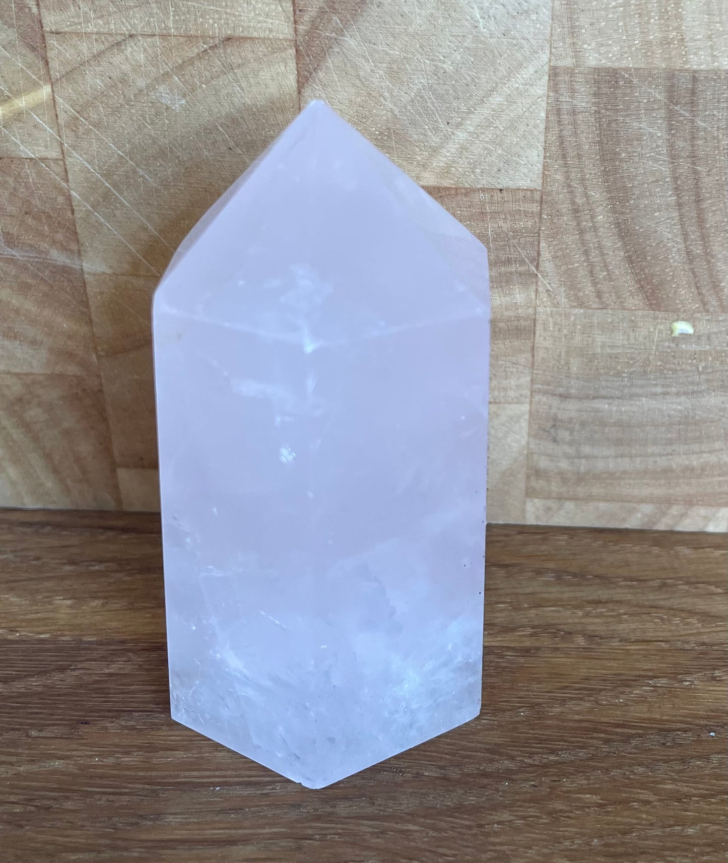 Rose quartz point