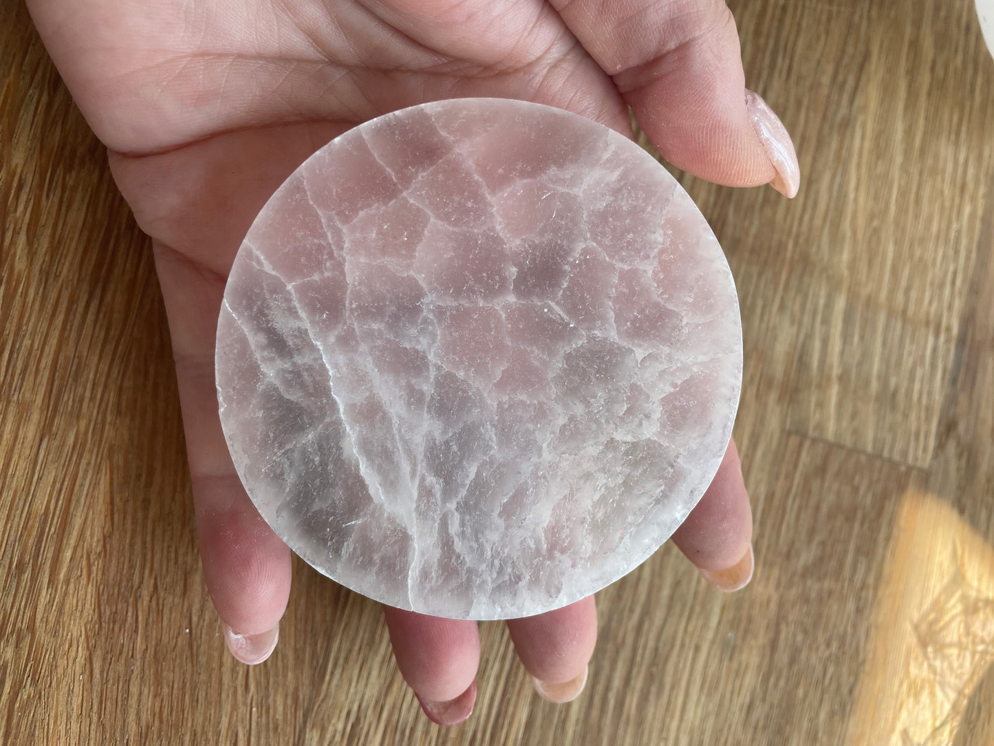 Selenite 7cm cleansing/charging plate