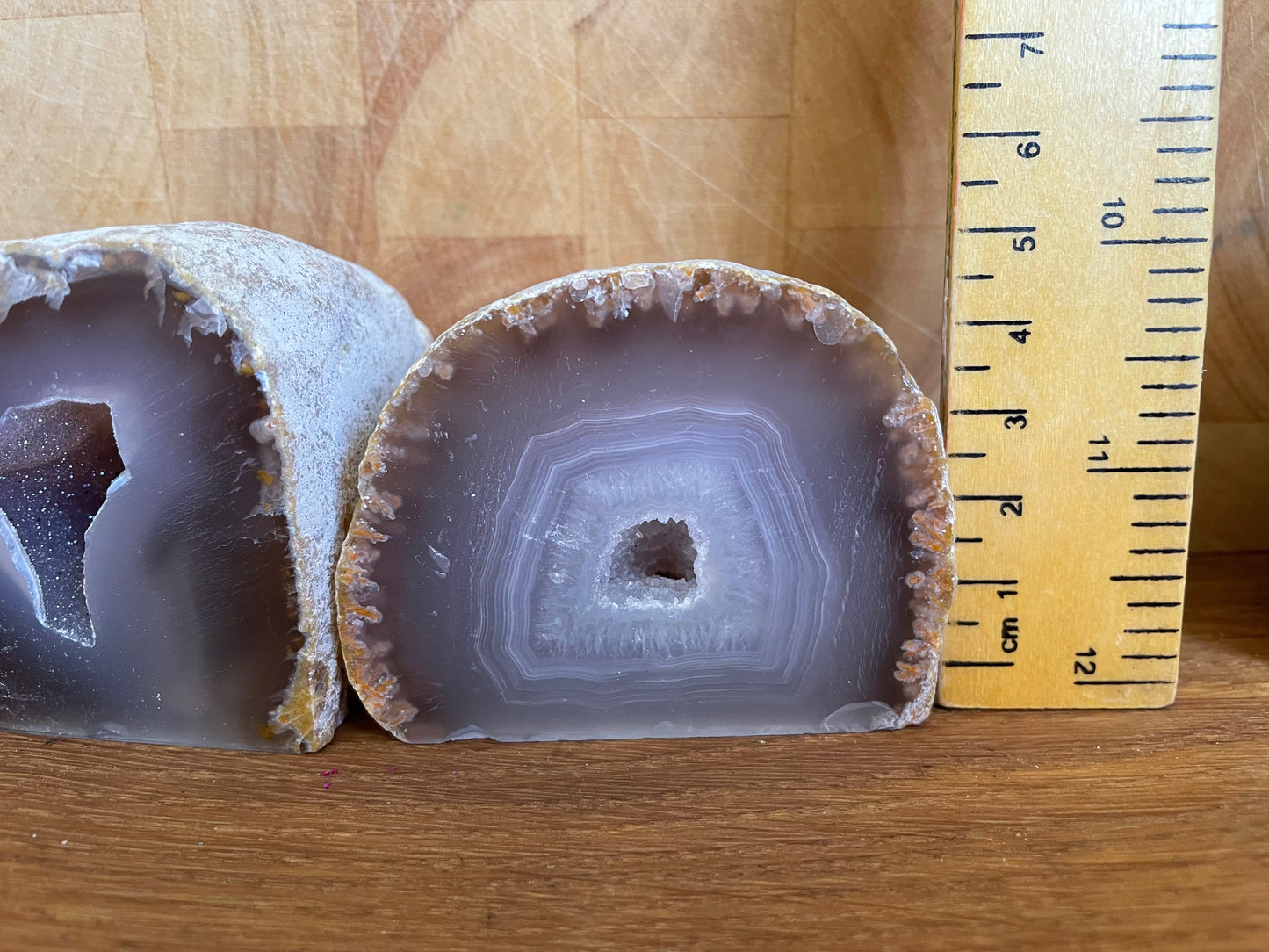 Natural agate geode