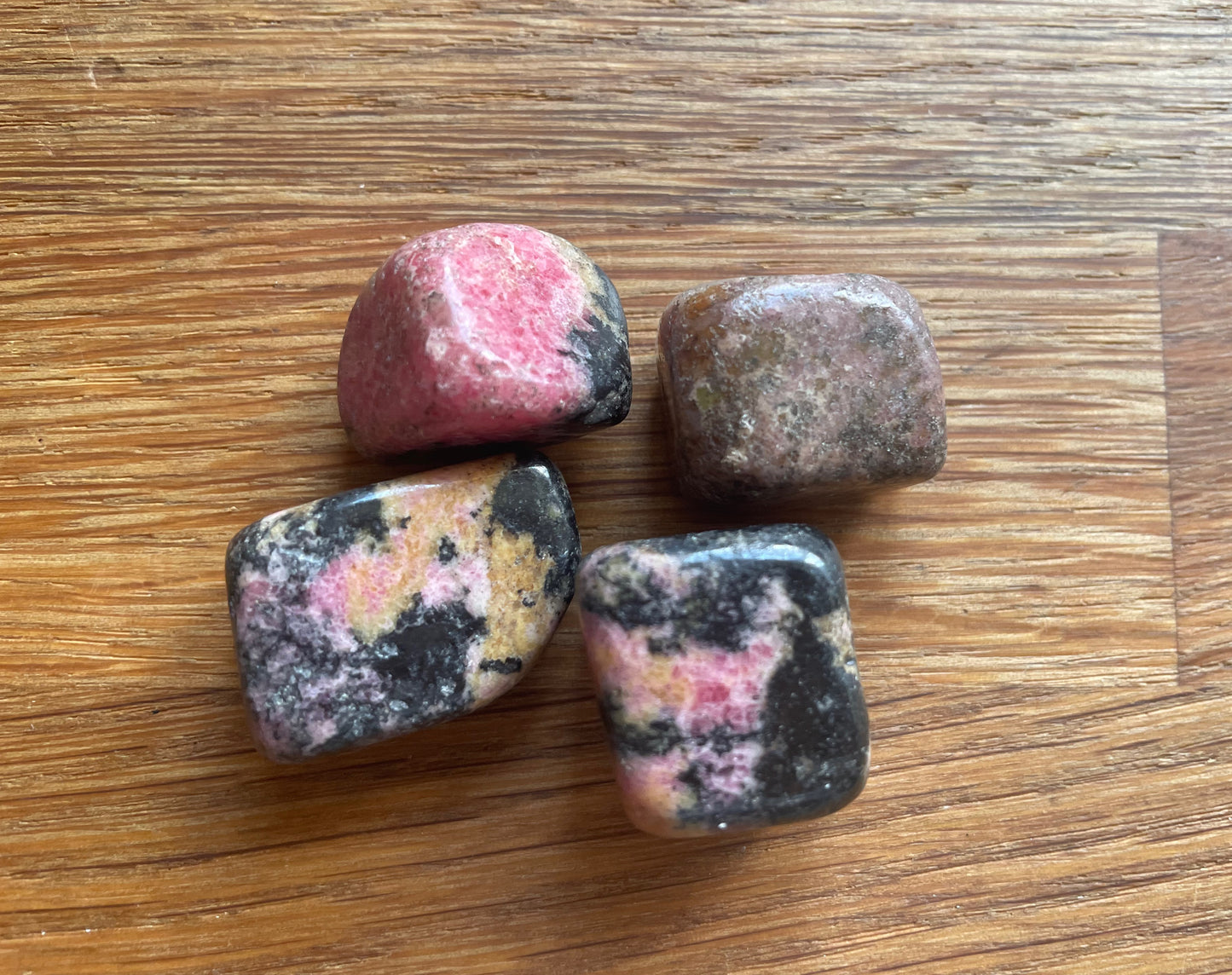 Rhodonite tumble stone