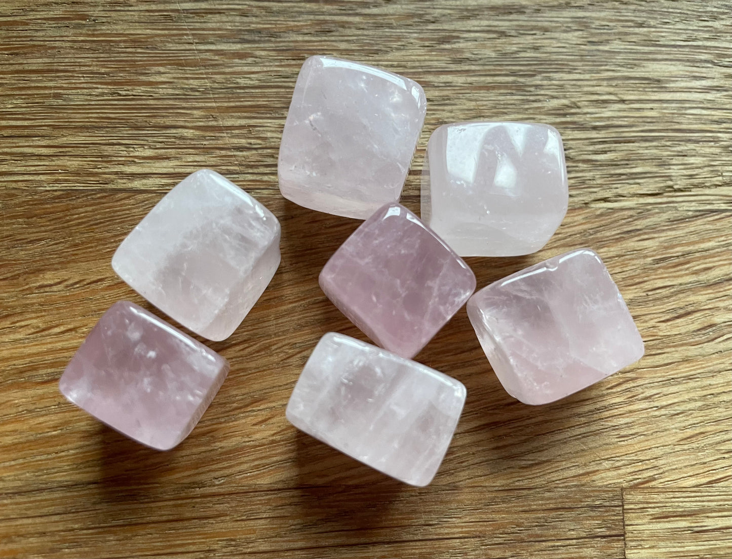 Rose quartz cube