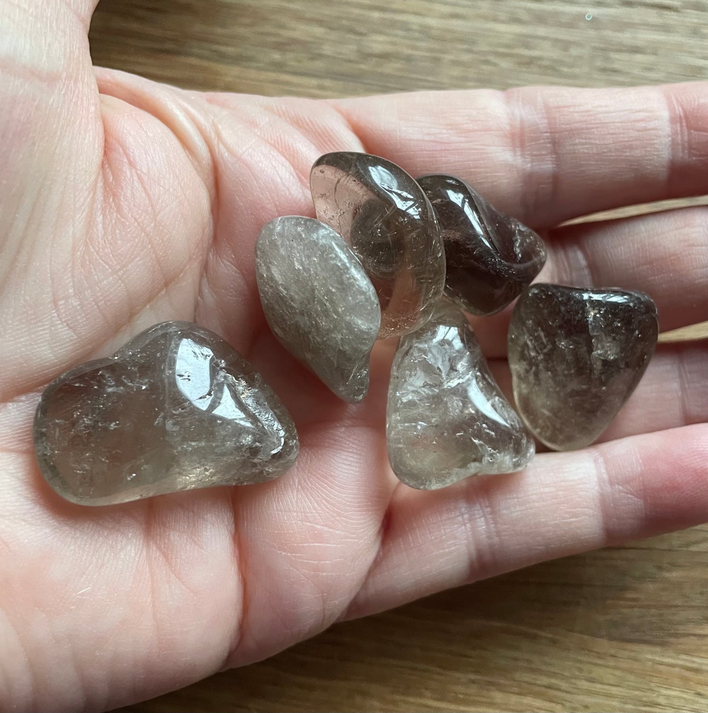 Smoky quartz tumble stone