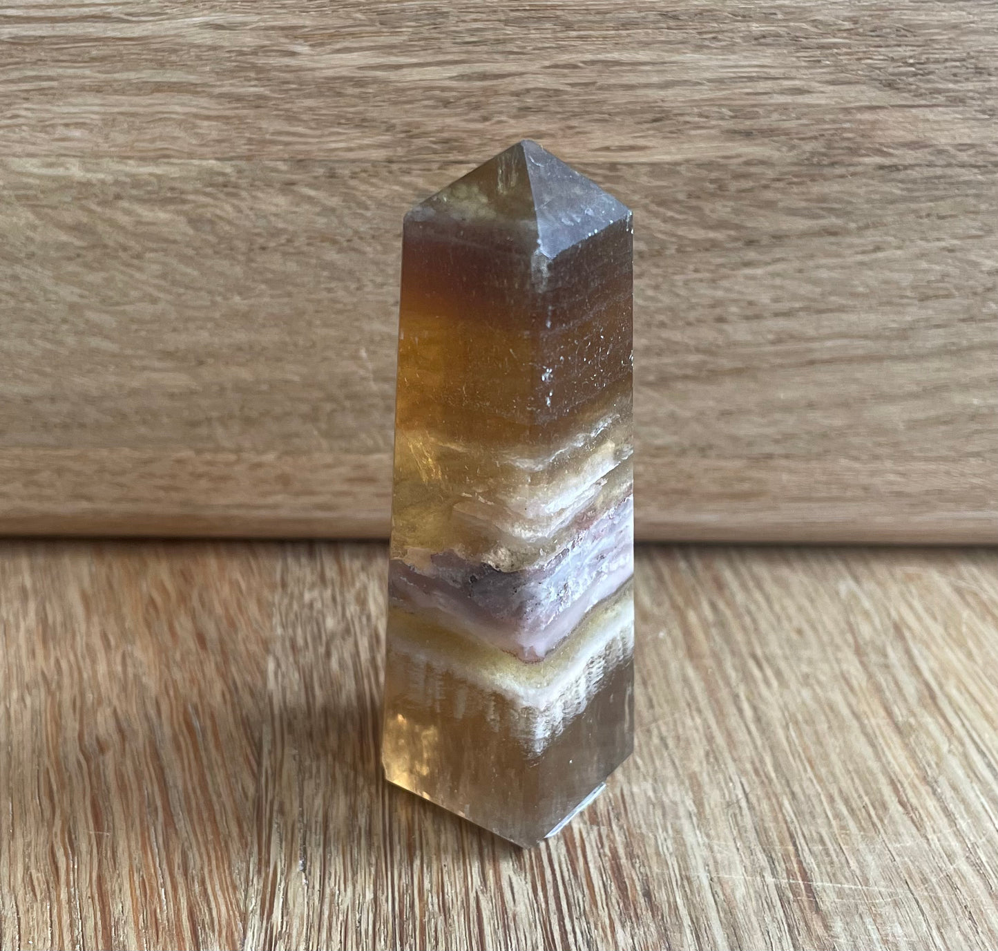 Yellow fluorite point