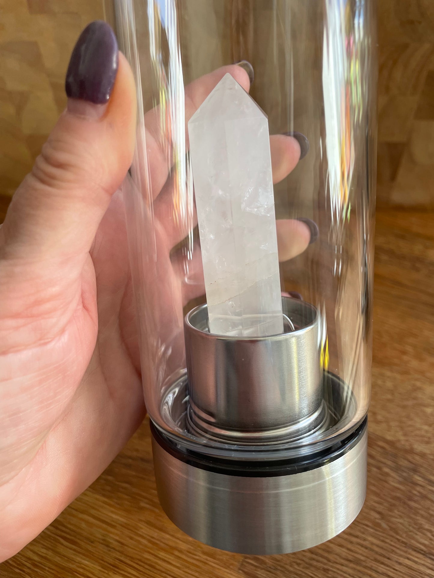 Crystal water bottle