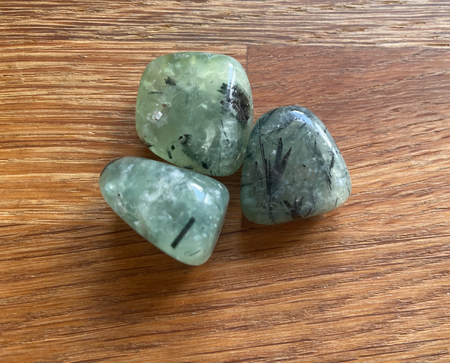 Prehnite tumble stone