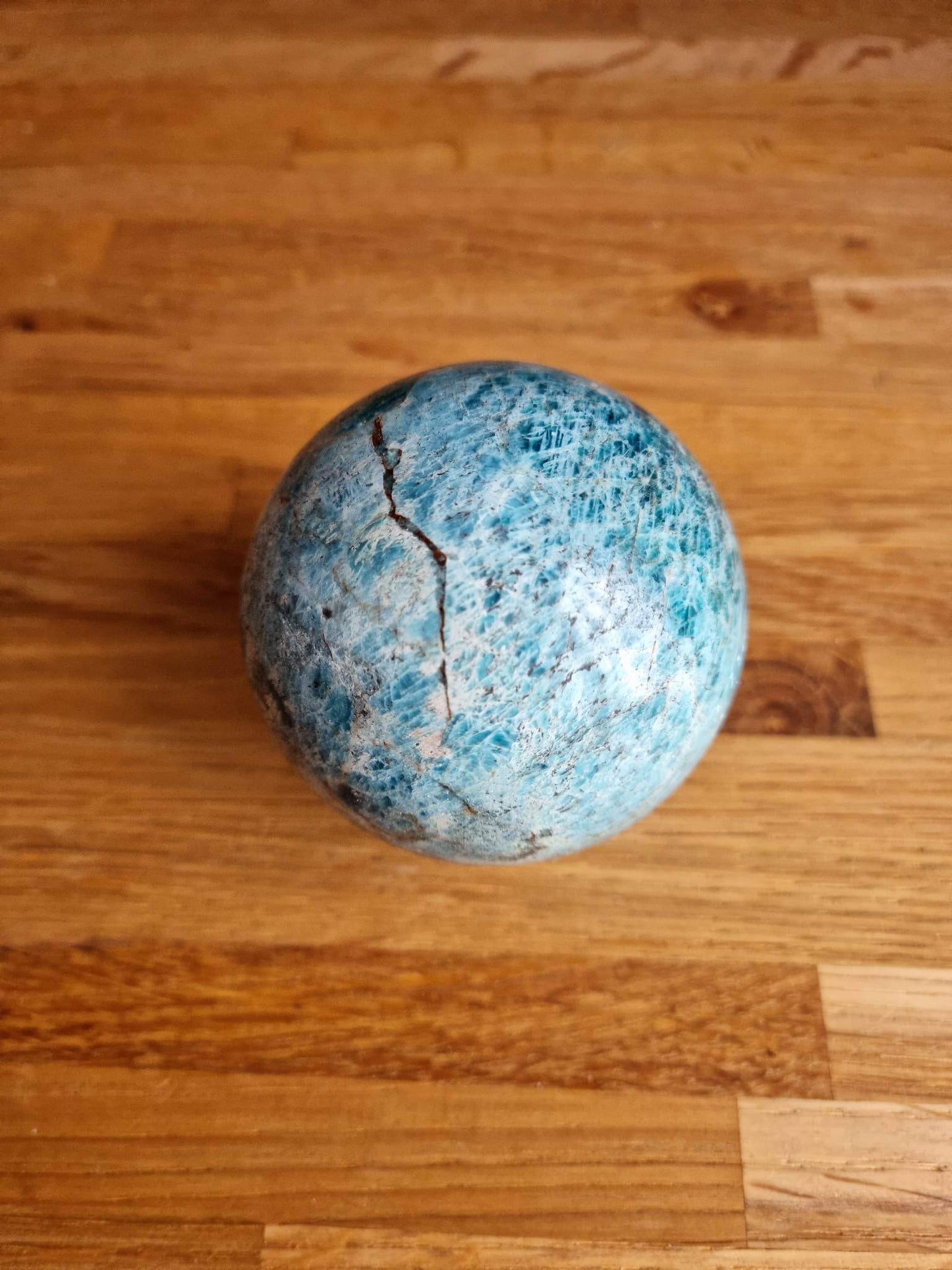 Apatite sphere, 6.3cm