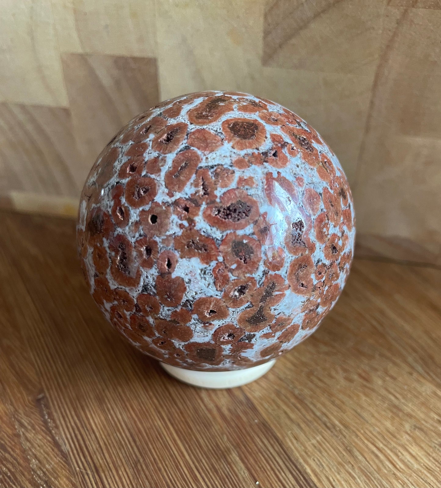 Spotted agate sphere, 6cm - was £39, now £32