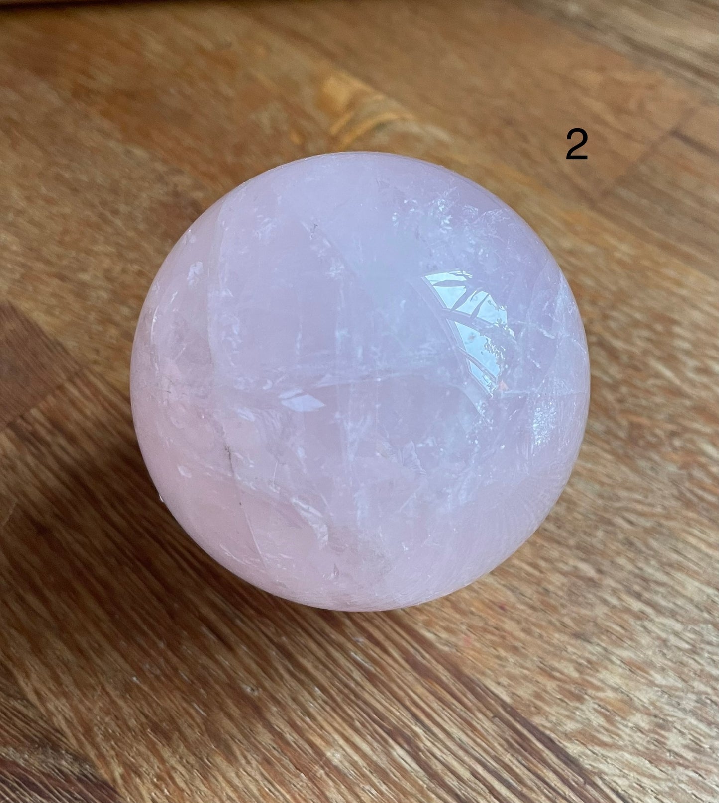 Rose quartz sphere