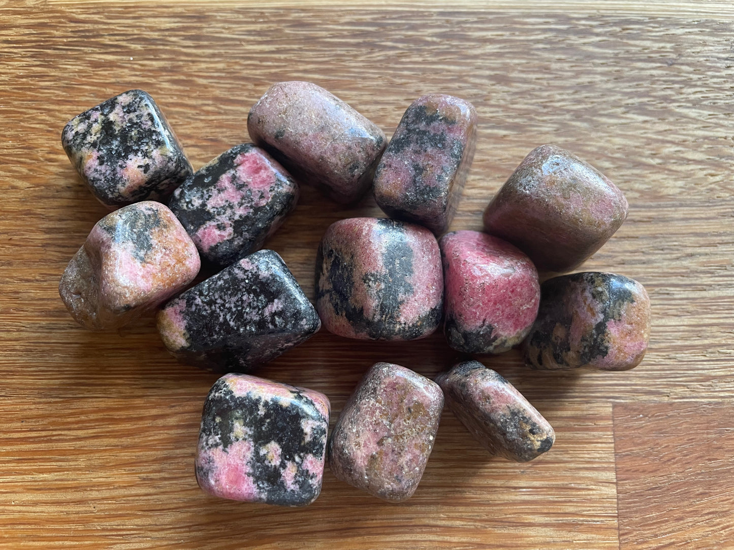 Rhodonite tumble stone